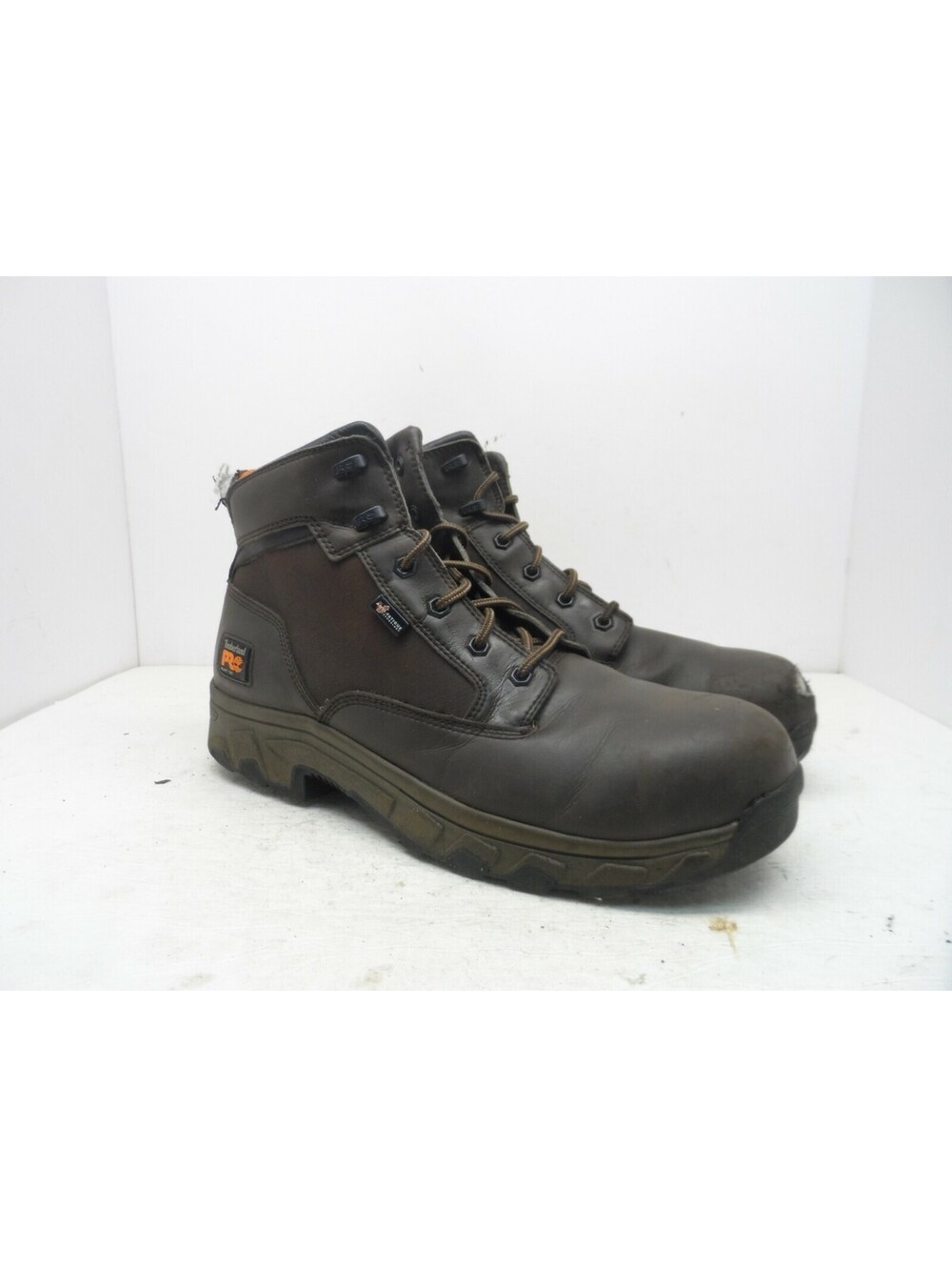 Timberland PRO Men's 6" Linden Alloy Toe Work Boots 1150A Brown Size 14M